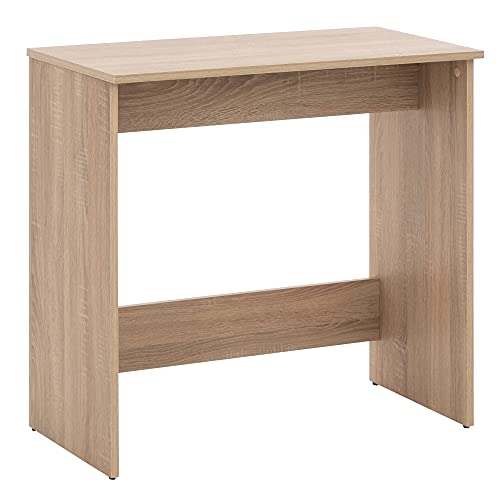 COMIFORT Escritorio Juvenil Oscos, Mesa Ordenador para Estudio, Superficie Amplia Acabado en Melamina, Mesa de Trabajo, Escritorio Moderno, Sonoma