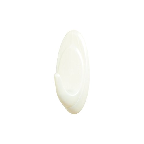 Command UU001563046 Pack de 2 Ganchos medianos, Color Blanco Perla, 2