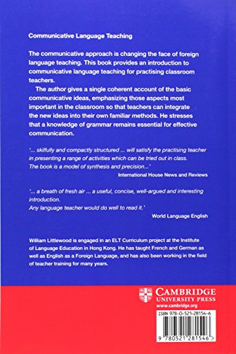 Communicative Language Teaching Paperback: An Introduction (Cambridge Language Teaching Library)