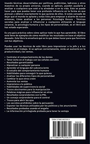 Cómo analizar a las personas: Psicología Oscura - Técnicas secretas para analizar e influenciar a cualquiera utilizando el lenguaje corporal, la psicología humana y los tipos de personalidad