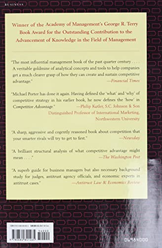 Competitive Advantage: Creating and Sustaining Superior Performance