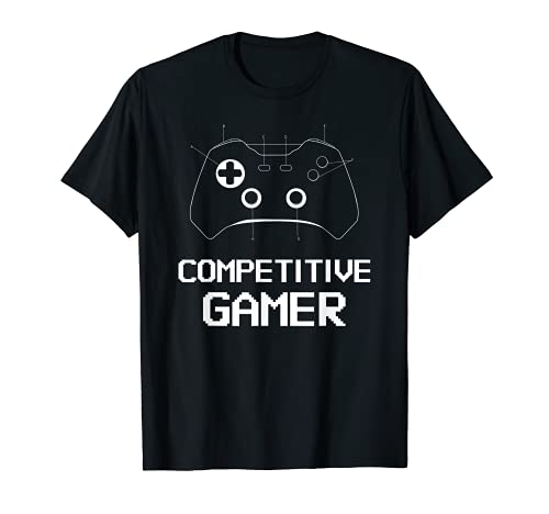 Competitive Gamer Shirt. controlador de juego Camiseta