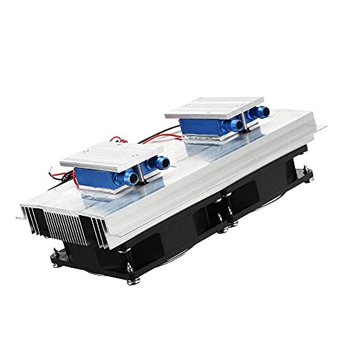 Componentes electrónicos XD-2041 DC12V 120W Mini enfriador de tanque de peces Semiconductor Película de refrigeración Refrigerador Enfriador Compatible con tanque de peces de 5 litros Enfriamiento de