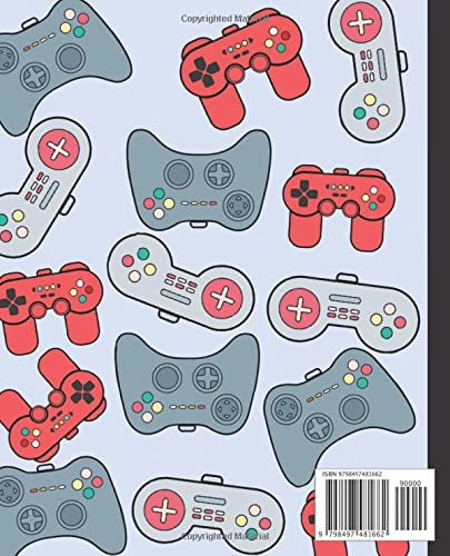 Composition Book: Video Game College Ruled Lined Notebook for Kid | Diary for Gamer Girls, Boys, Kids, Teens and Adults
