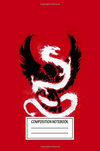 Composition Notebook: Animals Eagle Dragon Animals Wide Ruled Note Book, Diary, Planner, Journal for Writing