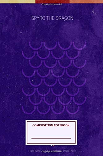 Composition Notebook: Spyro The Dragon Minimal Videogame Journal Note Taking System for School and University
