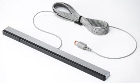 Con conexión de cable rayo infrarrojo barra de sensores remotos para el soporte de Wii