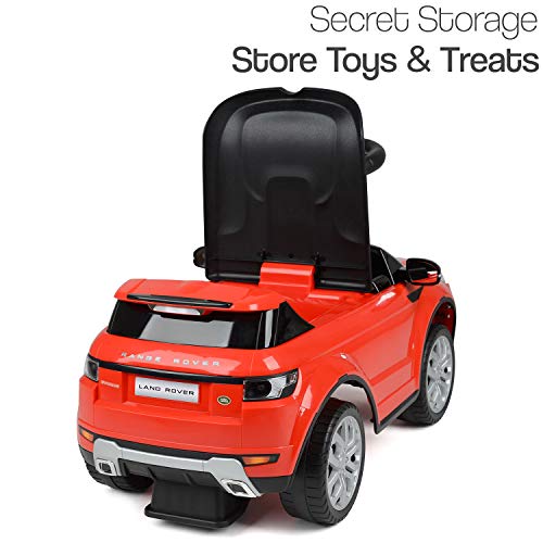 Con licencia de Range Rover Ride On Car, Kids Foot to Floor, Kids Evoque SUV, efectos de sonido, almacenamiento debajo del asiento