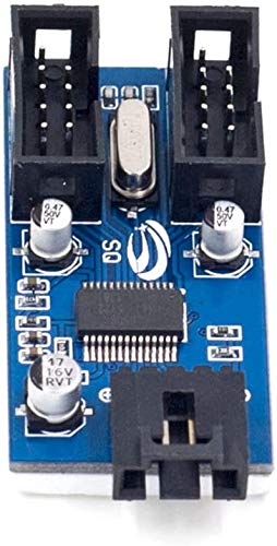 Conector adaptador, 9 pines, USB, conector macho 1 a 2 hembra, cable divisor