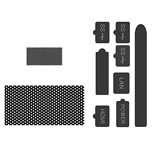 Conjunto de cobertura de polvo horizontal para Xbox One X Project Scorpio Console, protector de polvo de forro suave y suave, tapa de tapón de tapón de polvo de silicona establecido para Xbox One X