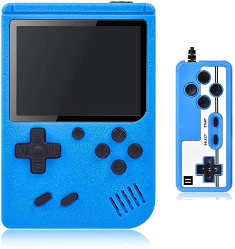Consola de juegos portátil, consola de juegos retro con 400 juegos clásicos, pantalla LCD de 2,8 pulgadas, soporta la conexión de TV y dos jugadores, para niños y adultos