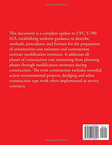 Construction Cost Estimating: Unified Facilities Criteria UFC 3-740-05