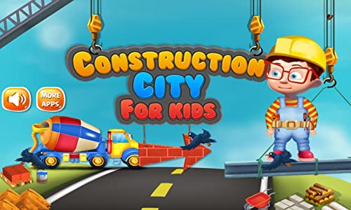 Construir ciudades Juego niños : juego de construcción para niños - excavadoras, camiones grúa y para construir la ciudad ! GRATIS