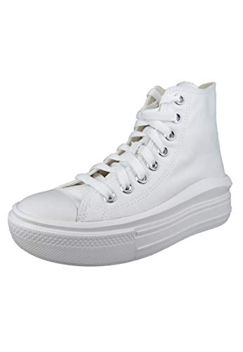 Converse Move Platform Hi Zapatillas Blancas para Mujer-UK 6 / EU 39