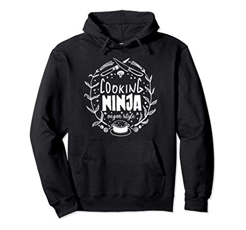 Cooking Ninja - Ropa Vegana by The Dharma Store Sudadera con Capucha