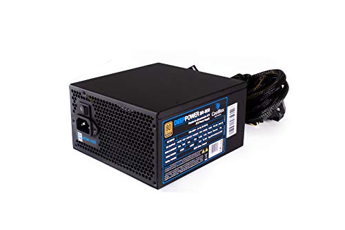 CoolBox DeepPower BR-800 Unidad de - Fuente de alimentación (800 W, 100-240 V, 50-60 Hz, 8 A, 4 A, Activo) Negro