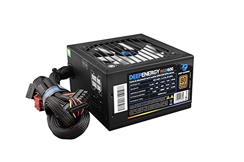 CoolBox DeepPower BR-800 Unidad de - Fuente de alimentación (800 W, 100-240 V, 50-60 Hz, 8 A, 4 A, Activo) Negro