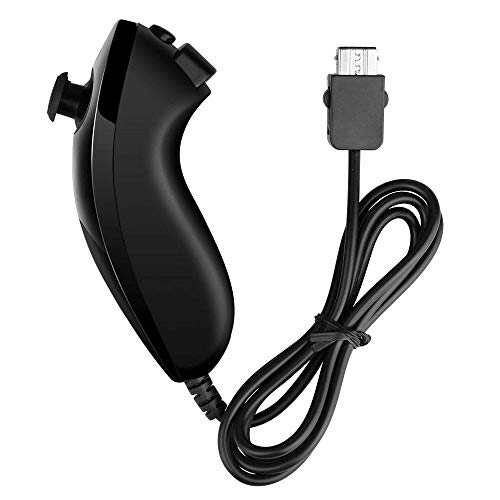 COOLEAD 2 en 1 Motion Plus Mando a Distancia y Nunchuk para Wii y Wii U Control Remoto Motion Plus y Nunchunk con Funda de Silicona y Muñequera (Producto de Terceros)