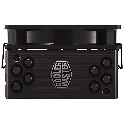 Cooler Master Hyper 212 Black Edition - Silencioso, Elegante y Preciso, 4 Tubos de Calor Contacto Directo Continuo con Aletas, Ventilador Silencio FP120