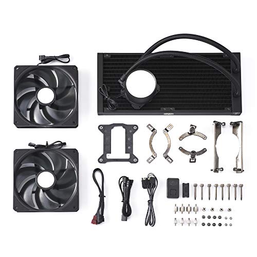 Cooler Master MasterLiquid ML280 Mirror Refrigerador Líquido CPU ARGB: Sistema Refrigeración Bomba de Agua AIO 3º Gen, Ventiladores SickleFlow V2 2x140mm, Radiador 280mm, Compatible Socket AMD e Intel