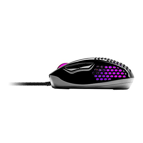 Cooler Master MM720 RGB-LED Ratón Gaming con Cable Sujeción Garra, Carcasa ligera 49 g, Sensor Óptico 16000DPI, Conmutadores 70 Millones Clic, Pies PTFE Suave Desplazamiento, Negro