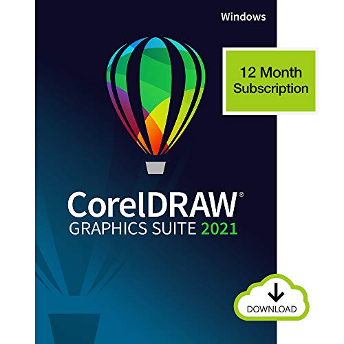 CorelDRAW Graphics Suite | Suscripción de 12 meses | Ilustración vectorial, diseño de páginas y edición de imágenes| 1 Dispositivo | 1 Usuario | PC | Código de activación PC enviado por email