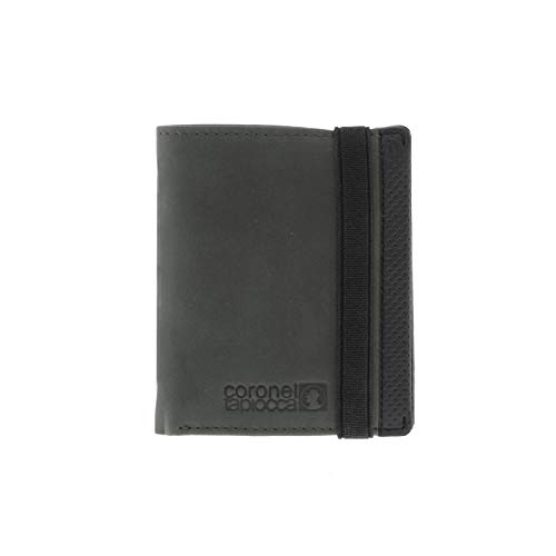 Coronel Tapiocca Cartera Aladino kaki Hombre Adolescente con Compartimentos Billetes, Bolsillo y Ranuras Tarjetas