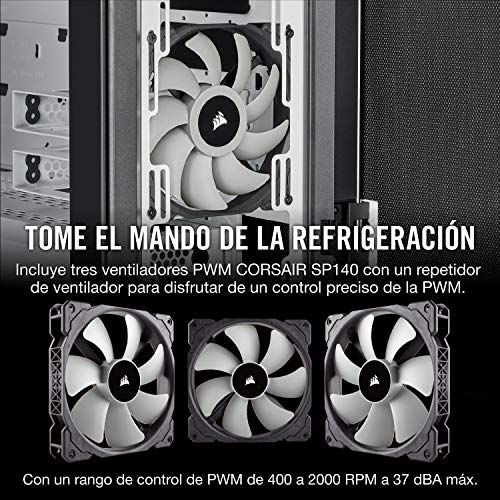 Corsair Carbide Series 678C - Vidrio Templado ATX Gaming Case, silencioso, color blanco