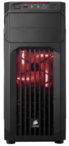 Corsair Carbide SPEC-01 - Caja de PC, Mid-Tower ATX, Ventana Lateral, Negro y Rojo