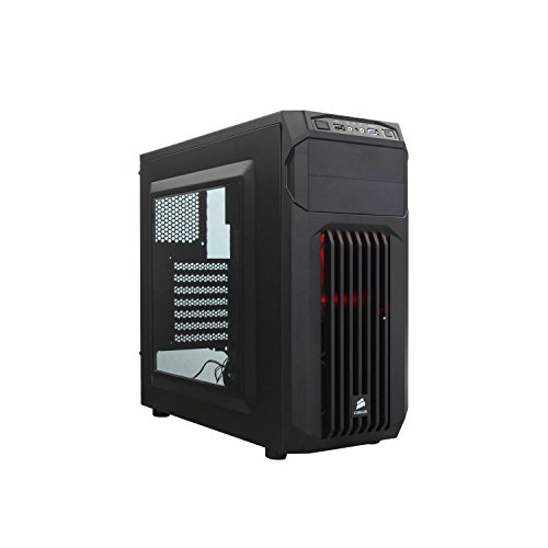Corsair Carbide SPEC-01 - Caja de PC, Mid-Tower ATX, Ventana Lateral, Negro y Rojo