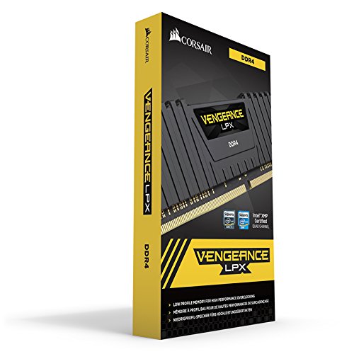 Corsair CMK16GX4M2D3000C16 Vengeance LPX - Módulo de Memoria de Alto Rendimiento de 16 GB (2 x 8 GB), DDR4 ,3000 MHz, C16 XMP 2.0, Negro