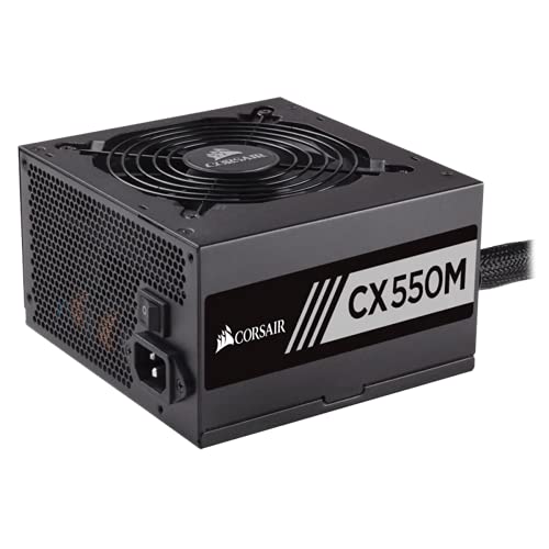 Corsair CX550M - Fuente de Alimentación (semi modular, 80 plus bronze, 550 watt, EU)