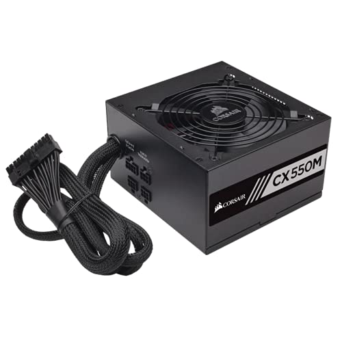 Corsair CX550M - Fuente de Alimentación (semi modular, 80 plus bronze, 550 watt, EU)