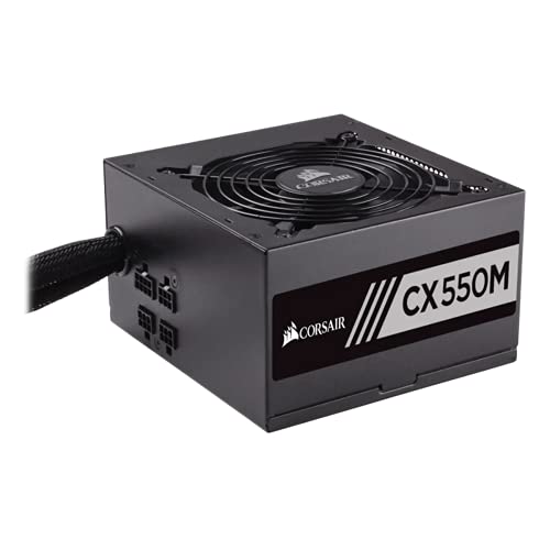 Corsair CX550M - Fuente de Alimentación (semi modular, 80 plus bronze, 550 watt, EU)