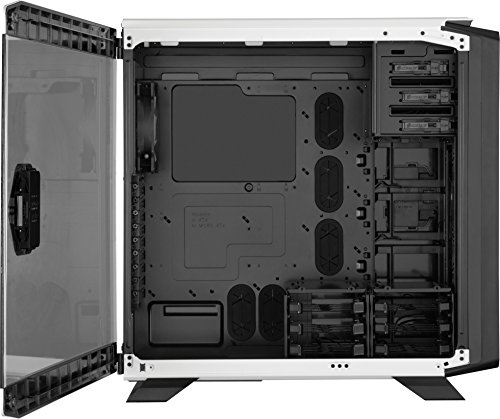 Corsair Graphite 760T v2 - Caja de PC, Full-Tower ATX, Ventana Lateral con Tres AF140 Rojo LED Ventilador, Blanco