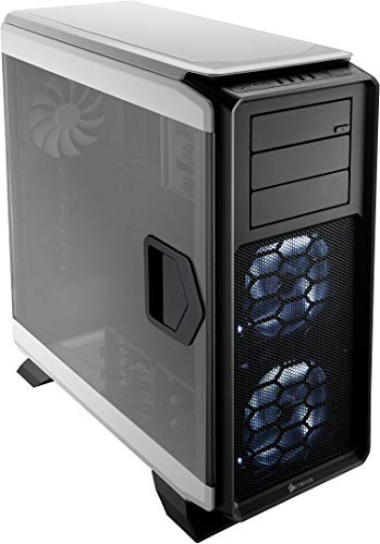 Corsair Graphite 760T v2 - Caja de PC, Full-Tower ATX, Ventana Lateral con Tres AF140 Rojo LED Ventilador, Blanco