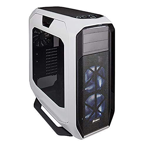 Corsair Graphite 780T Full-Tower ATX - Caja de PC, ventana lateral con dos AF140 rojo LED ventilador, Blanco