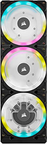 Corsair Hydro X Series XD7 RGB Pack de Bomba/Depósito (Sistema de Placa de Distribución de 360 mm, Bomba PWM D5, Depósito de 140 ml, 36 LED RGB Direccionables Individualmente) Negro