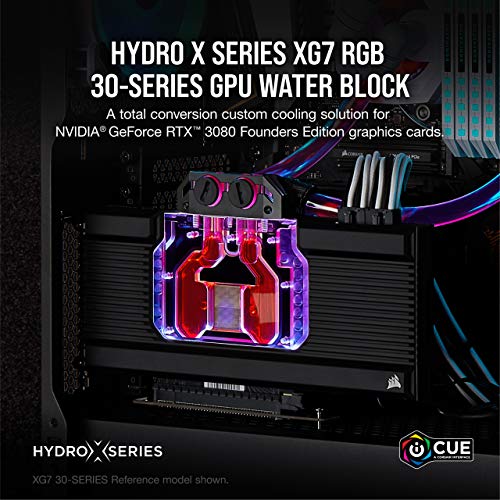 Corsair Hydro X Series XG7 RGB 30-SERIES FOUNDERS EDITION GPU Water Block (3080) - Compatible con NVIDIA® GeForce RTX™ (3080)