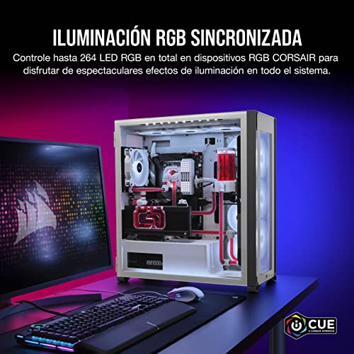 CORSAIR iCUE COMMANDER CORE XT, controlador digital de iluminación RGB y velocidad de ventiladores (Hasta 6 ventiladores PWM y 264 LEDs RGB, Modo cero RPM, Monitoreo temperatura) Negro