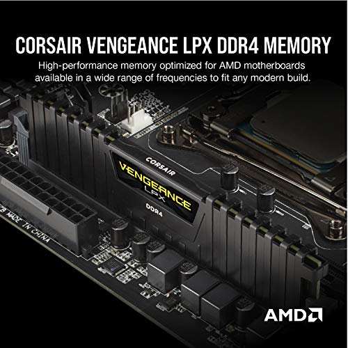 Corsair Vengeance LPX - Módulo de Memoria XMP 2.0 de 16 Gb (2 X 8 Gb, DDR4, 2666 MHz, C16), Negro