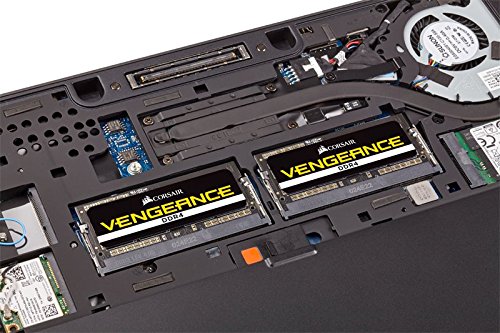 Corsair Vengeance SODIMM 32GB (2x16GB) DDR4 2666MHz CL18 Memoria para Portátiles/Notebooks (Soporte para Procesadores Intel Core™ i5 e i7 de 6ª Generación) Negro