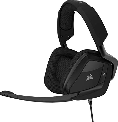 Corsair Void Pro Surround Auriculares para Juegos, 7.1 Sonido Envolvente, Micrófono Omnidireccional, Compatible con PC, PS4, Xbox One y Móviles, Color Negro
