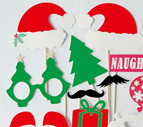 cosanter Navidad Foto Requisiten Photo Booth Props accesorios Foto Requisiten accesorios Foto Requisiten para Christmas Party medium Colorful