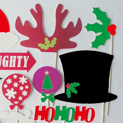 cosanter Navidad Foto Requisiten Photo Booth Props accesorios Foto Requisiten accesorios Foto Requisiten para Christmas Party medium Colorful