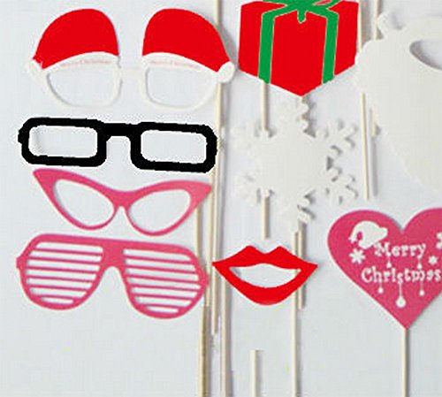cosanter Navidad Foto Requisiten Photo Booth Props accesorios Foto Requisiten accesorios Foto Requisiten para Christmas Party medium Colorful