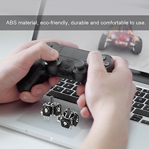 Cosiki Controlador De Joystick, Joysticks de Controlador de 5 Piezas para PS4, reemplazo de módulo de Sensor analógico de Joystick de Controlador 3D para PS4,Mando Inalámbrico, Sensor Análogo