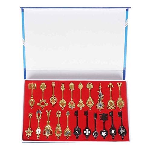 CosplayStudio Lucy Heartfilia Fairy Tail - Juego de llaves con 21 llaveros