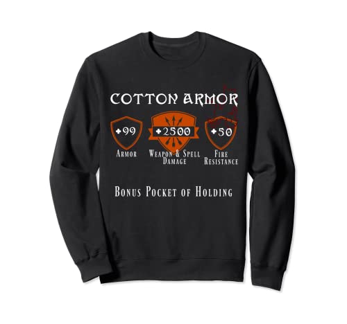 Cotton Armor RPG. Retro Role-Playing, Table, MMO Online Game Sudadera