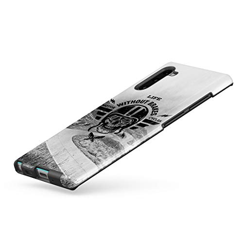 Cover Universe Funda para Samsung Galaxy Note 10 Life Without Brakes Biker Motorcycle Club, Resistente a los Golpes, Carcasa Dura de PC de 2 Capas + Funda Protectora de Diseño Híbrido de TPU